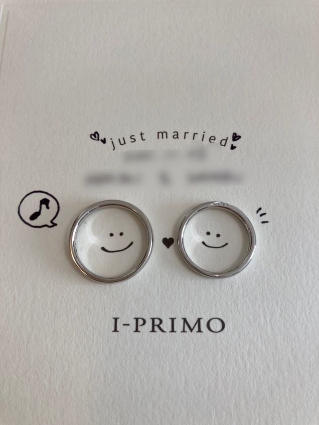 購入時にもらえるメッセージカードに好きなイラストを描いた写真