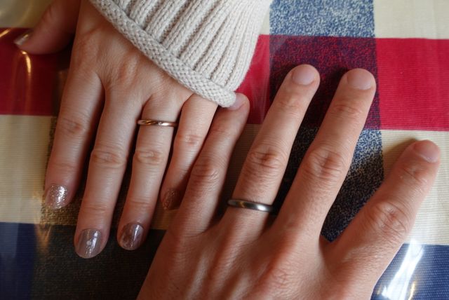 新婚旅行での写真