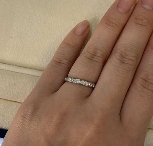 キラキラとダイヤが輝いていて綺麗でした。