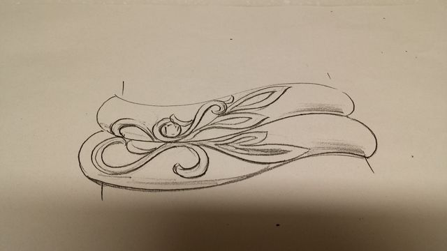 指輪のデザイン画です。