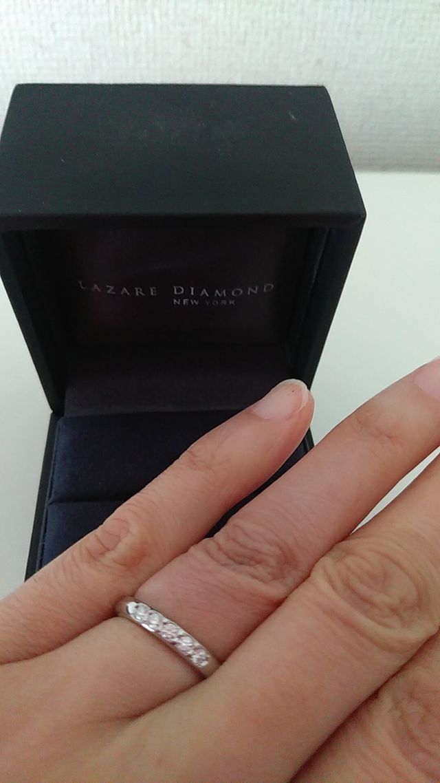 指輪着用時です。