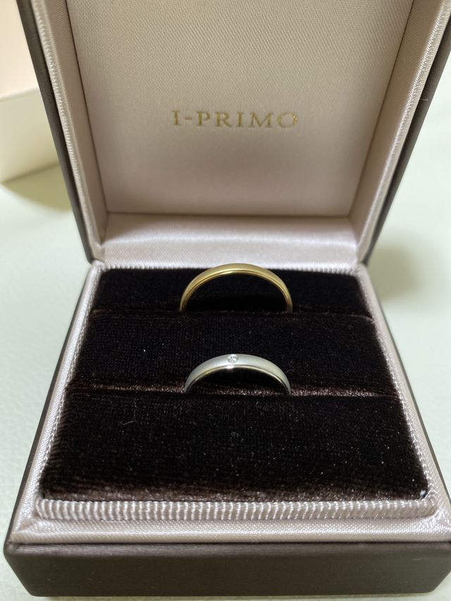 マット加工がされているリングでおしゃれです！