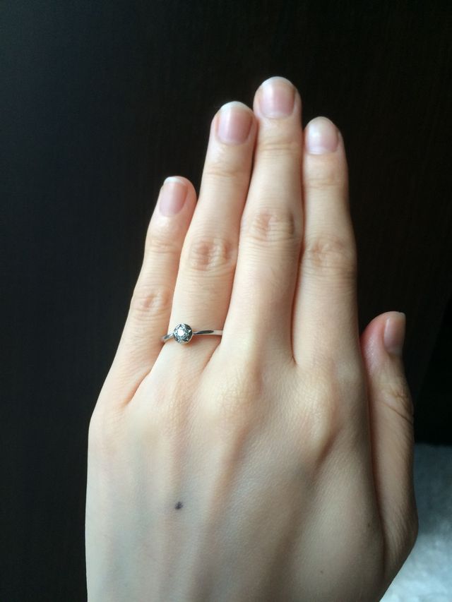 星型にカットされたダイヤモンドがお気に入りです。