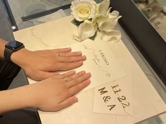 受け取りの時にスタッフさんが撮ってくれました。