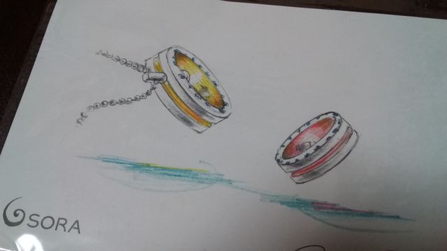 指輪を作る時に絵にして頂きました。