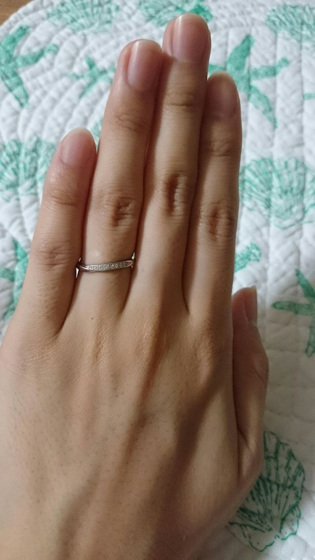 購入した結婚指輪です。