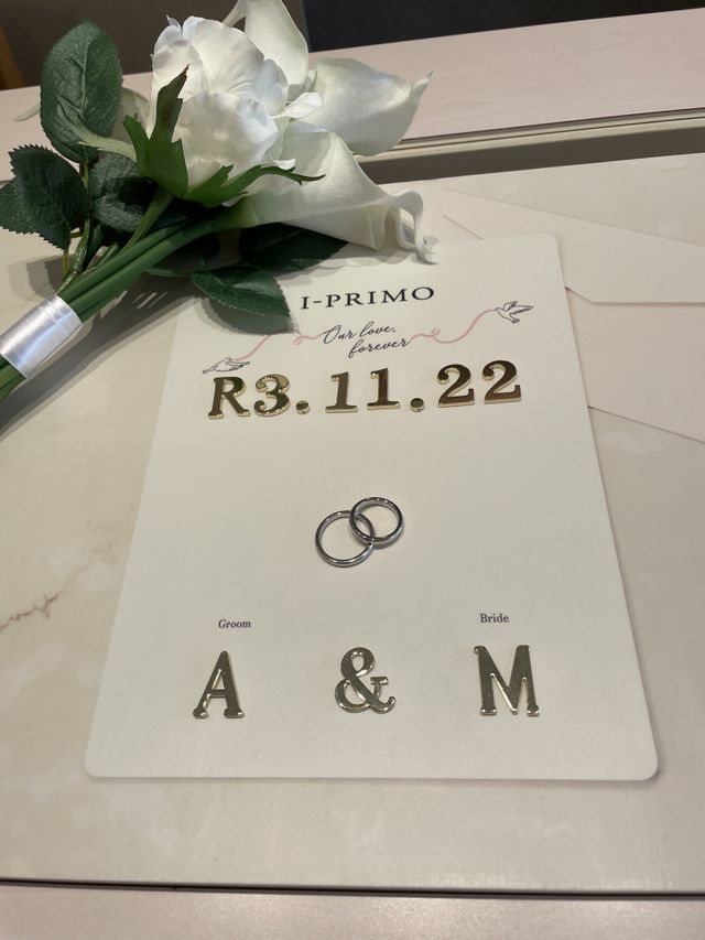 購入時にアイプリモさんが撮影用に用意してくれました！