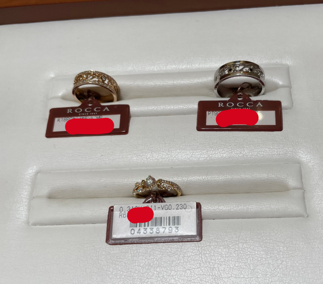 結婚指輪です。