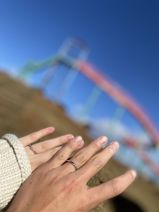 小さいダイヤが可愛らしい、
