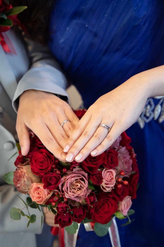 結婚式の時の写真です。