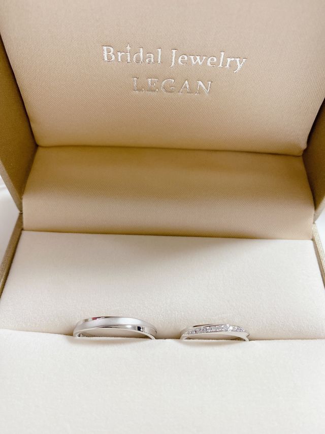 スノードロップの結婚指輪です。
