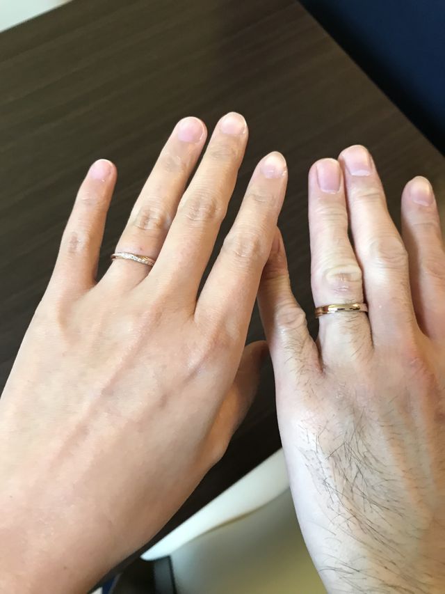 2人で試着して決めました。色々希望を聞いてもらい感謝です。