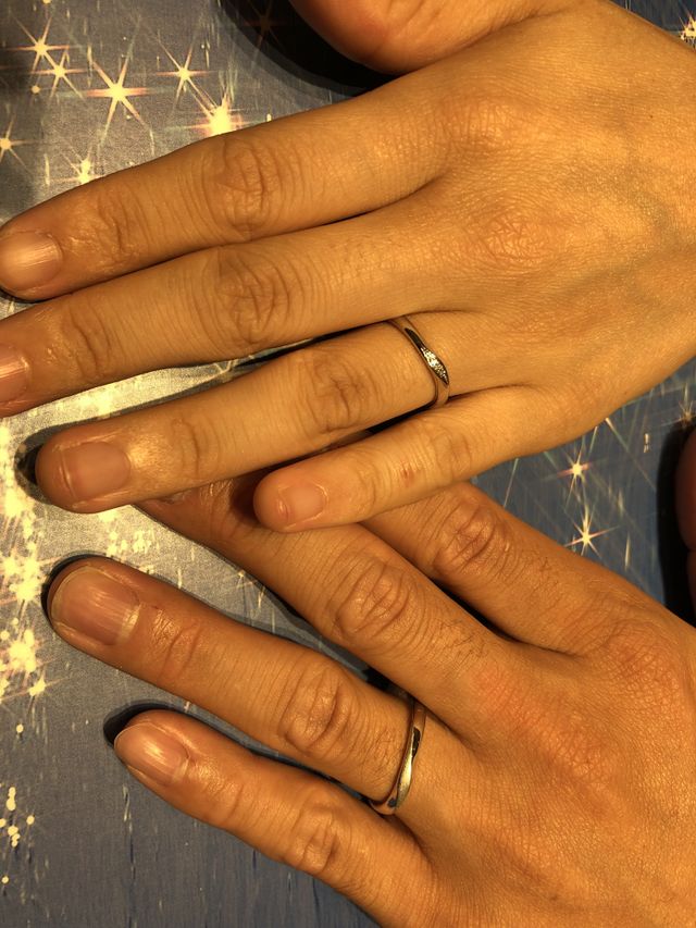 ウェーブタイプの指輪です。