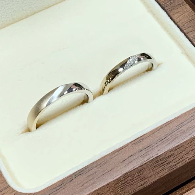 Pt900とK18CMGのコンビリング