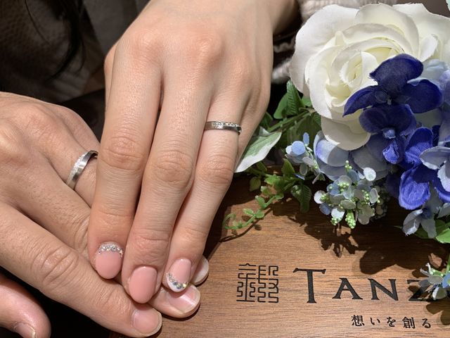 TANZOのオーダーメイドの結婚指輪です
