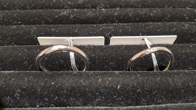 結婚指輪です。
