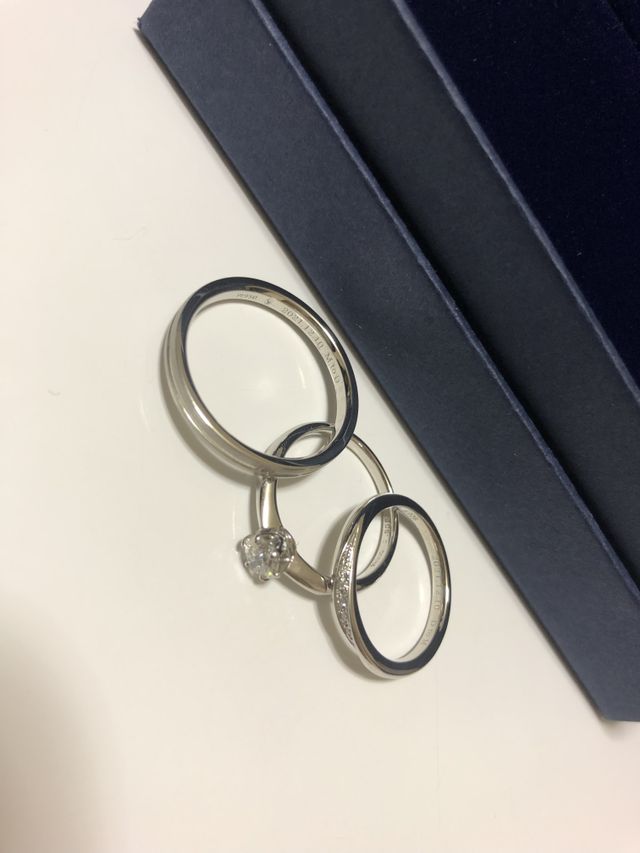 指輪も綺麗に仕上げて頂きました！！
非常に大満足です！