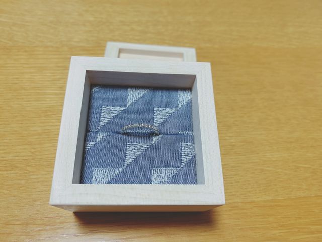 ハーフエタニティのリングを買いました。
お気に入りです！