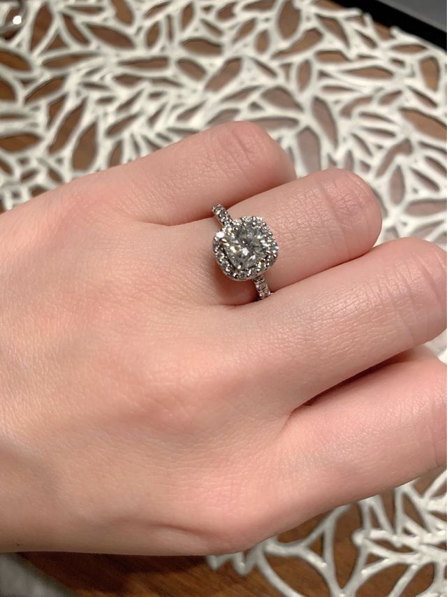 センター0.9ctトータル1.44ctDカラー