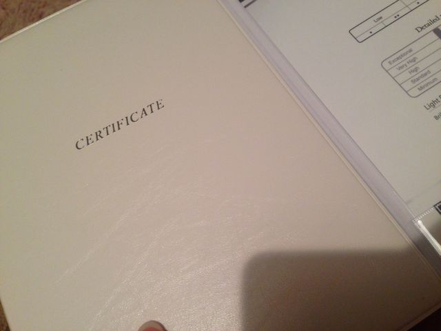 立派な鑑定書もついてて安心☺︎
