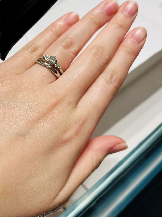 重ね付けしてるところ