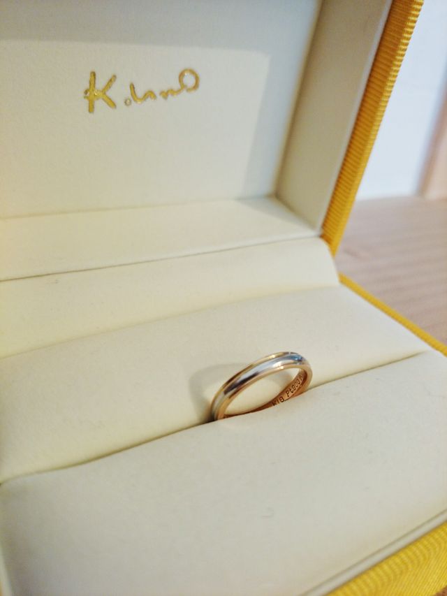 私の指輪のみですが…ケースに入れた感じ