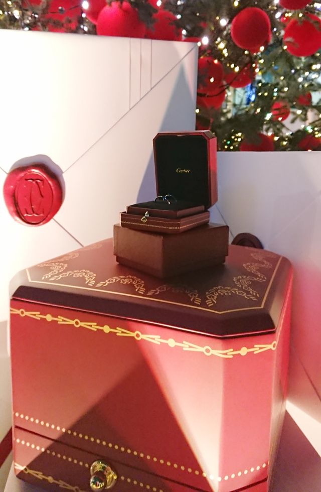 購入時に教えてもらったカルティエイベントで交換しあいました♪