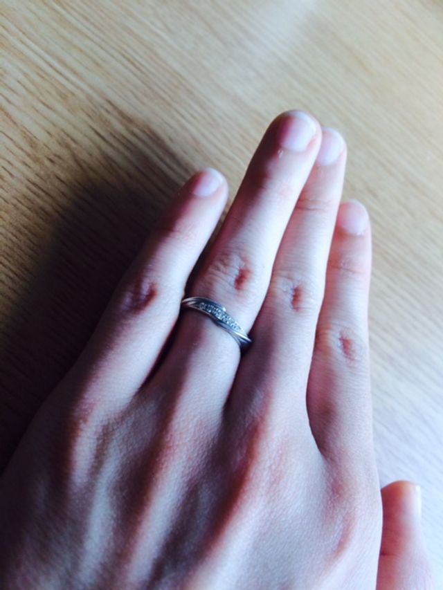 結婚指輪 合計0.06カラット