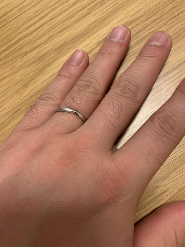 購入後着用しての写真です。