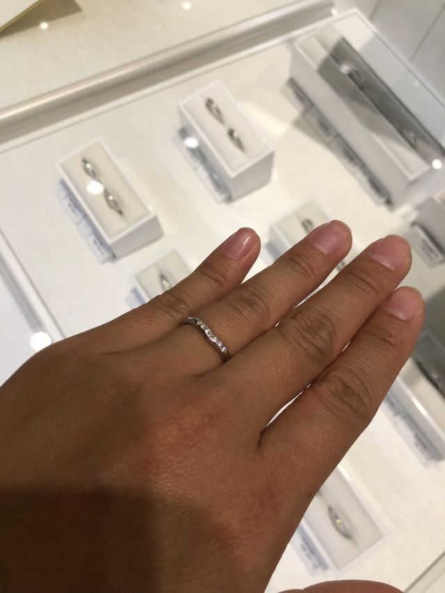 V字がきれいでした。