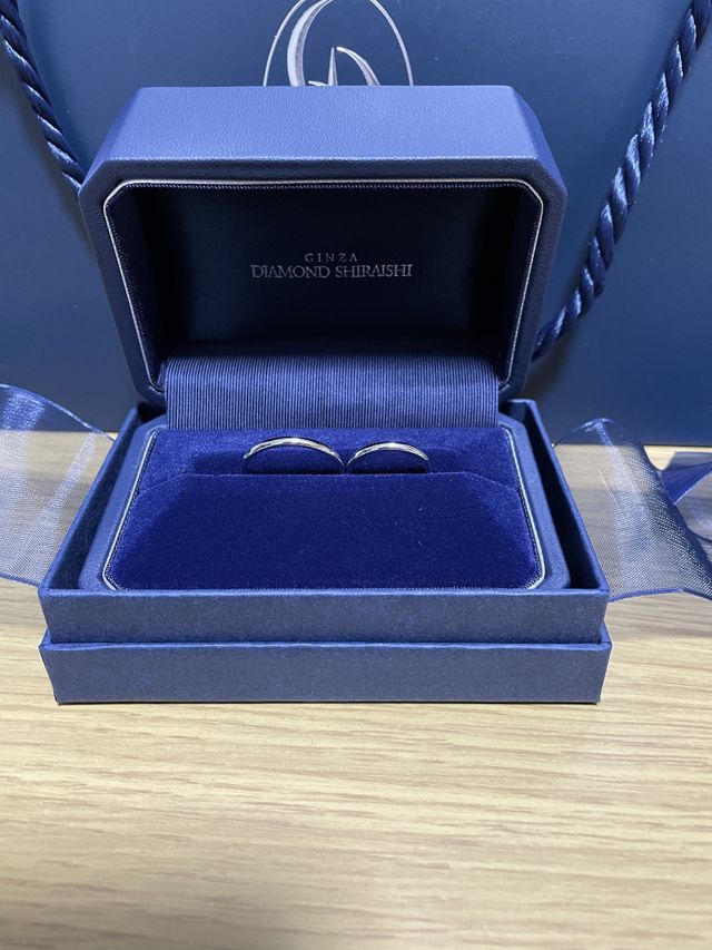 2人とも1番細いサイズにしました。