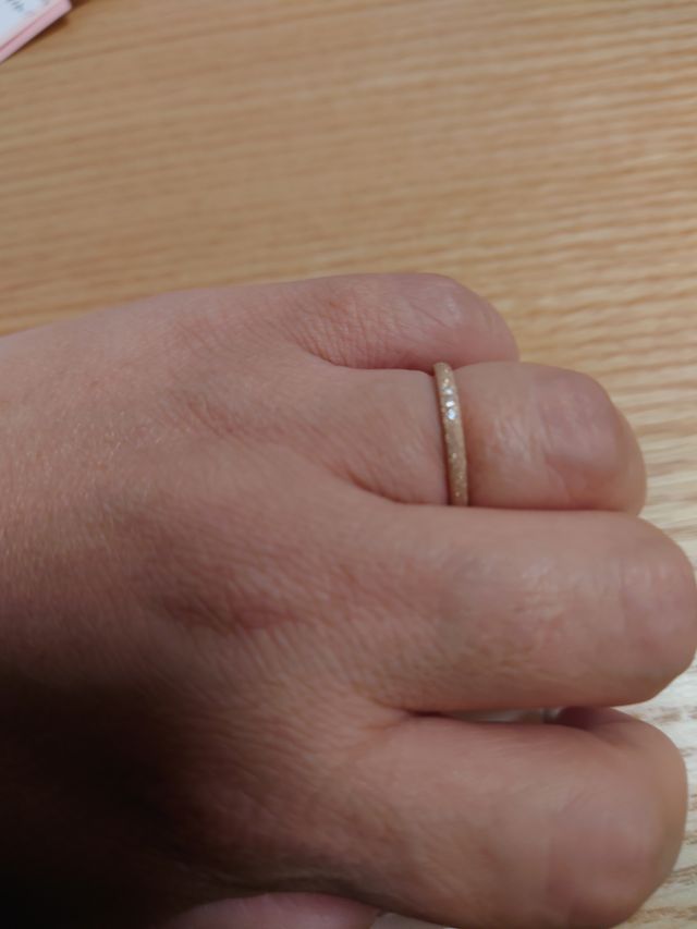 ピンクゴールド作れたらいいなと思いながら見つけた指輪です。