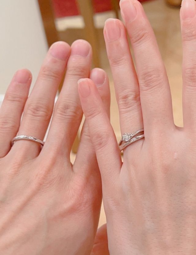 定員さんも一緒になって、気に入る指輪を見つけれました♡