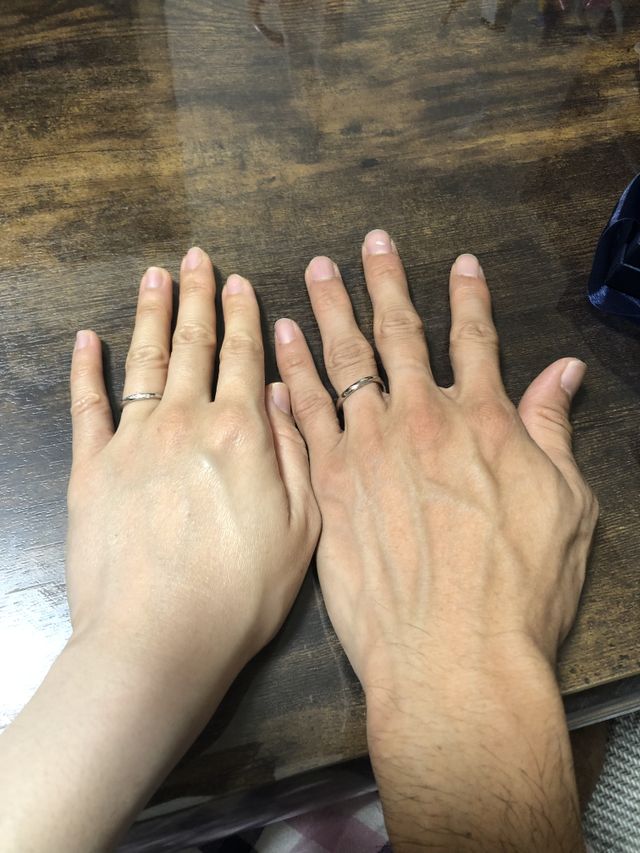 店舗から受け取って実際に着けてみました。