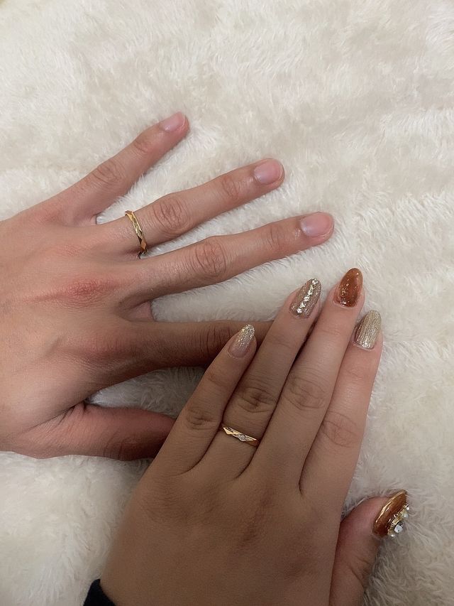 一目惚れした指輪に出会えました。見て即決でした^ ^