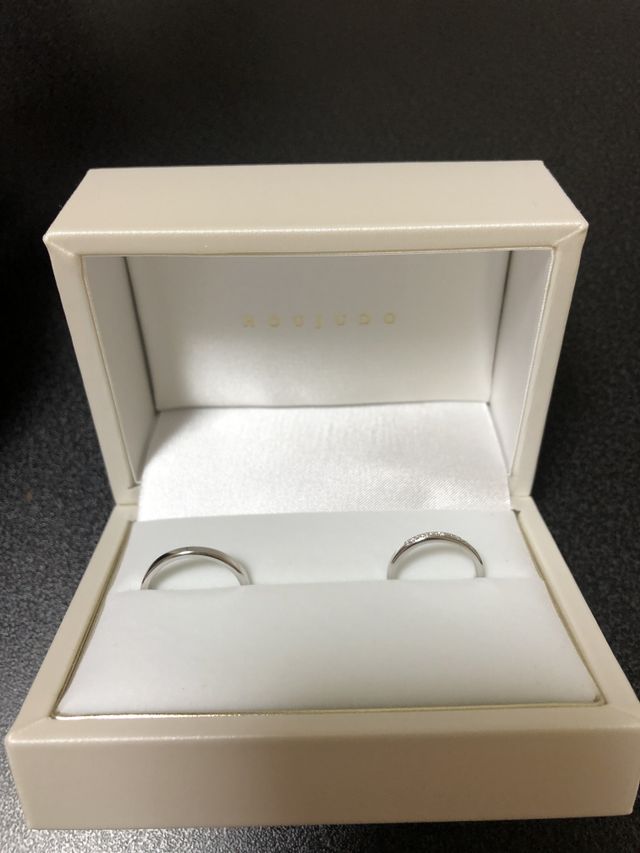 ペア感のあるマリッジリングです