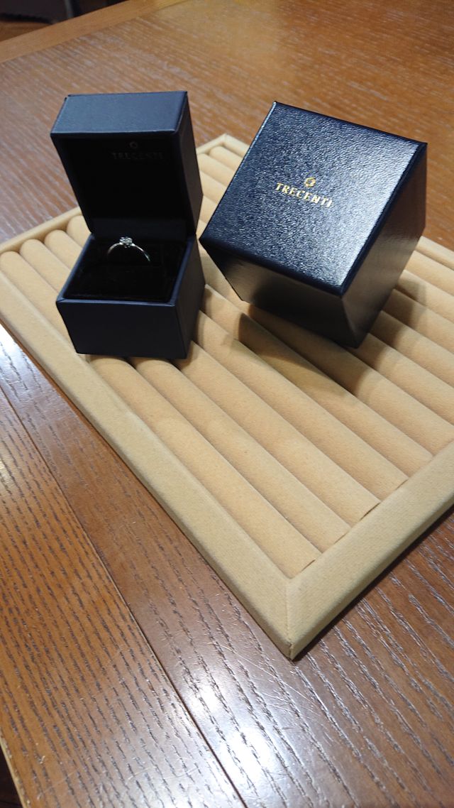 プロポーズ用のリングです