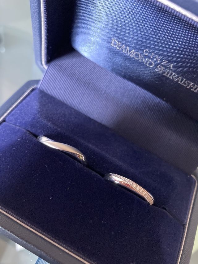 購入した実際の指輪です