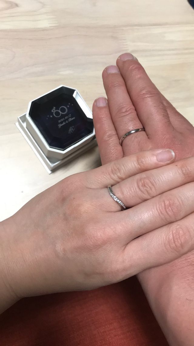 初めて一緒に付けた写真