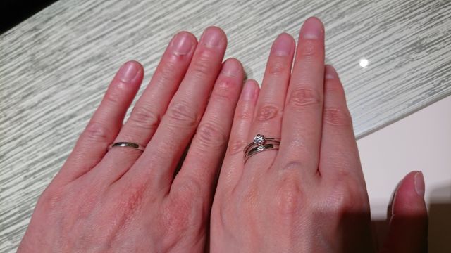 婚約指輪&結婚指輪(試着用)