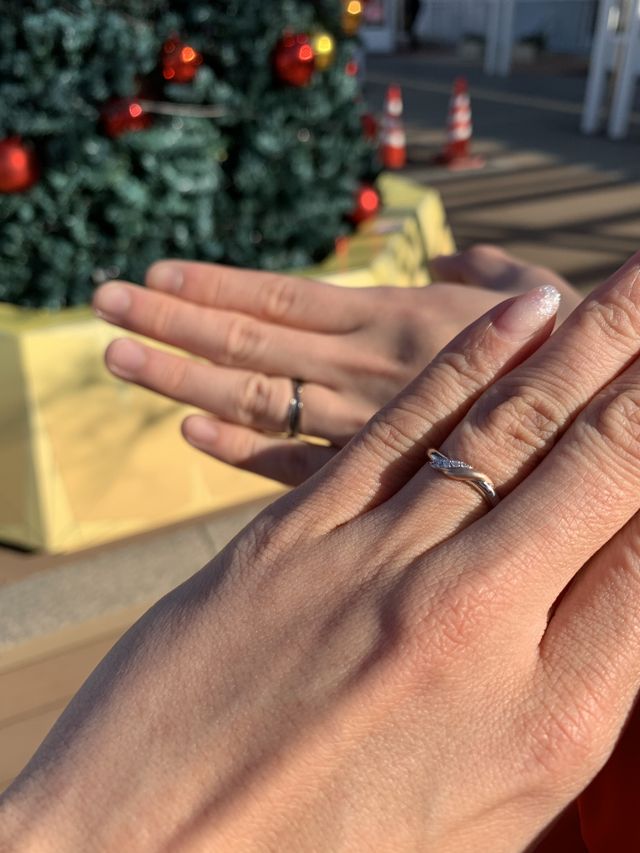 受け取ったその足のクリスマスツリーと一緒に撮ってみました。