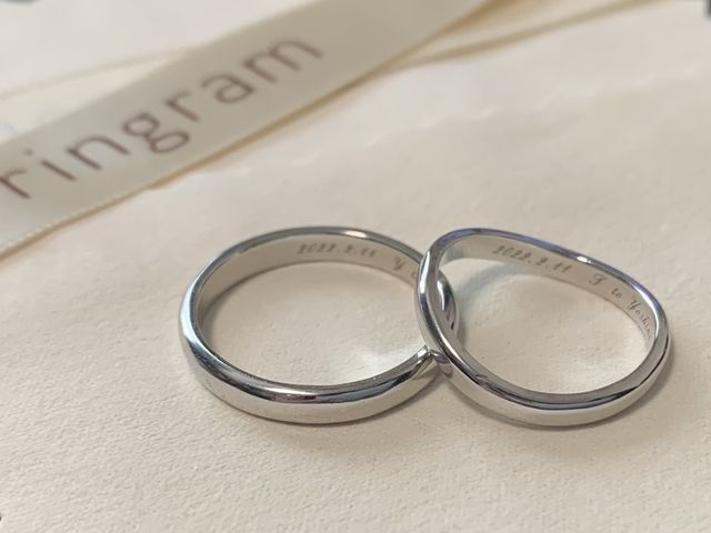 2人で手作りし、思い出深い指輪ができました！