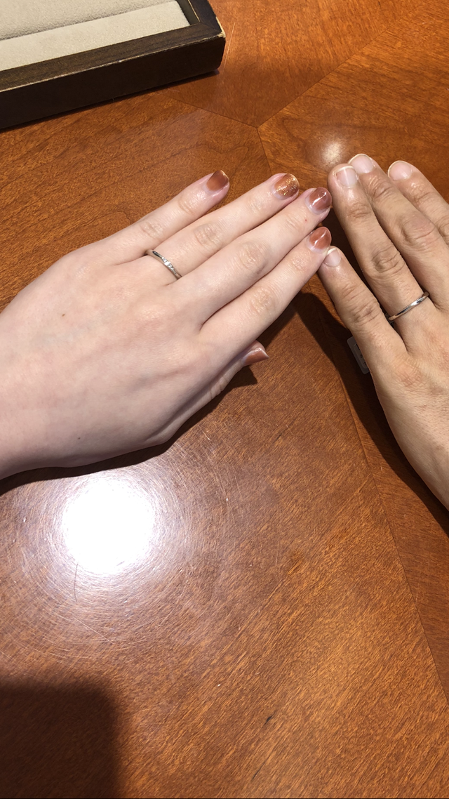 お店での試着。