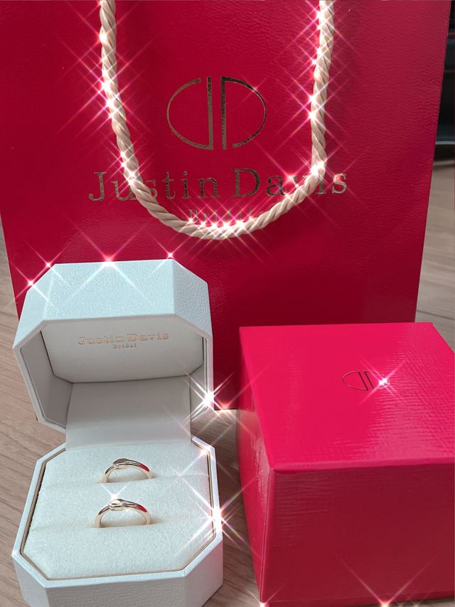 指輪が２つ揃うと益々素敵な感じになります♡