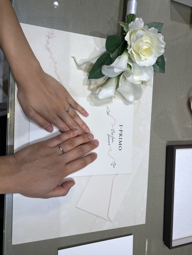 初めてつけた時の写真