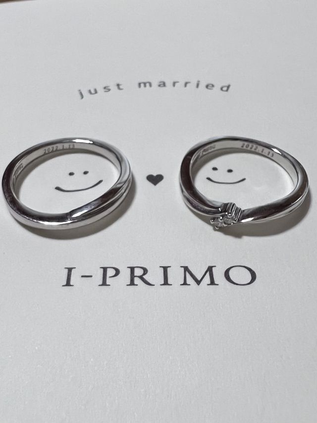 2人の入籍日を刻印しました。
