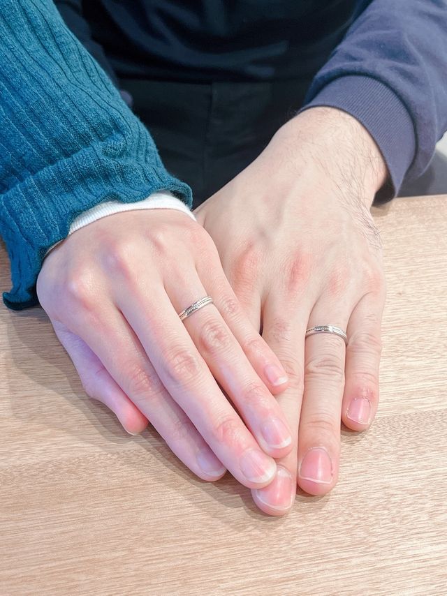 指輪着用時の写真（しめ縄）