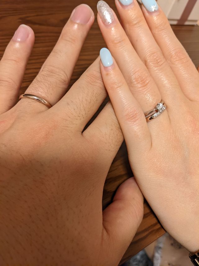 ブラウンゴールドの結婚指輪