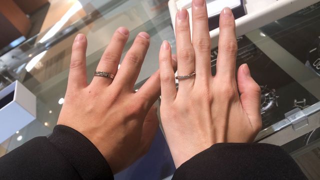 yamatoyaさんで指輪受け取りました。