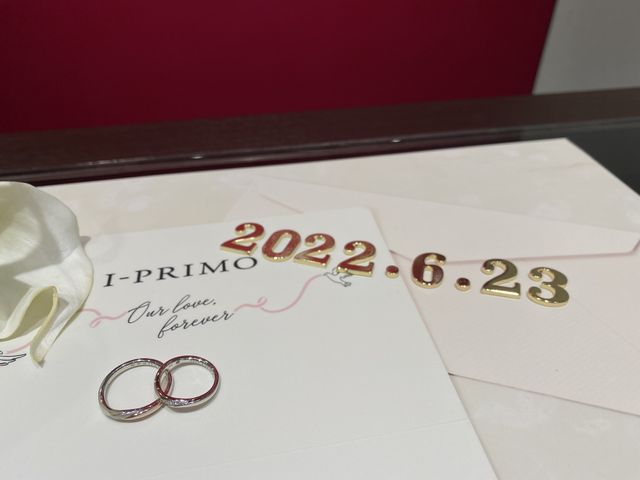 指輪のアップの写真です